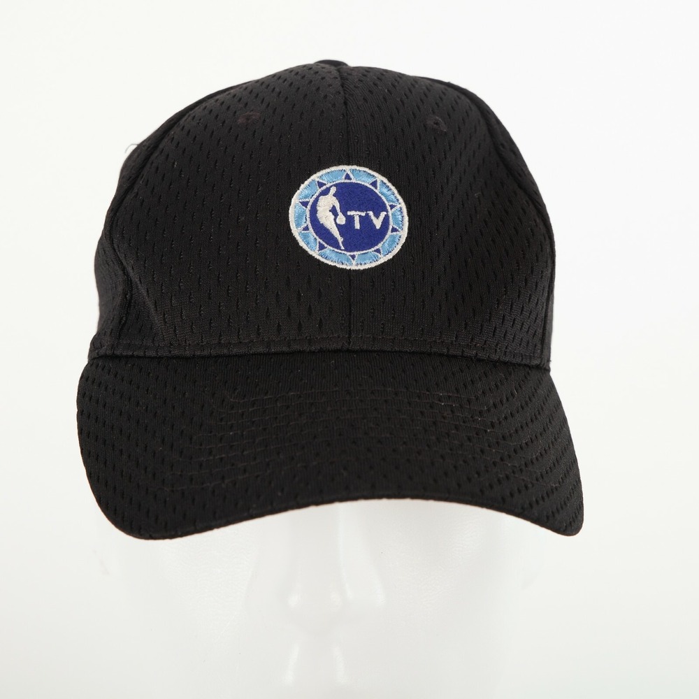 NBA Exclusive Collection Hat Mens S/M Black Mesh NBA TV Texas Crew 2006 Nu-Fit
